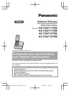 Kullanım kılavuzu Panasonic KX-TG6712TR Kablosuz telefon