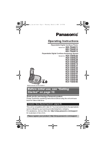 Bruksanvisning Panasonic KX-TG6572 Trådlös telefon