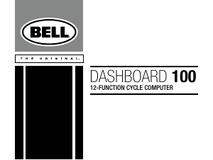 Mode d’emploi Bell Dashboard 100 Compteur vélo