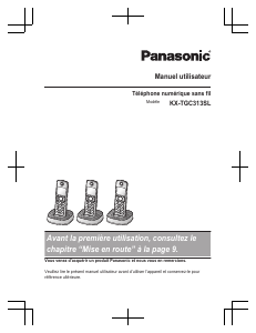 Mode d’emploi Panasonic KX-TGC313SL Téléphone sans fil