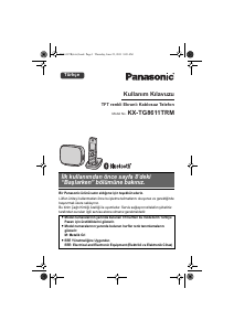 Kullanım kılavuzu Panasonic KX-TG8611TRM Kablosuz telefon