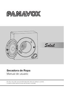 Manual de uso Panavox Soleil Secadora