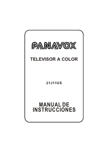 Manual de uso Panavox 21J11US Televisor