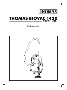 Manual de uso Thomas Biovac 1420 Aspirador