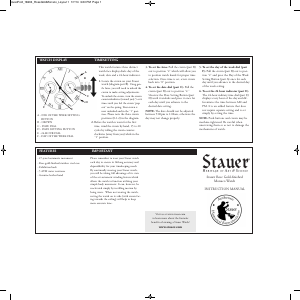 Manual Stauer 26274 Watch