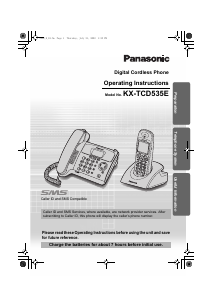 Manual Panasonic KX-TCD535 Wireless Phone