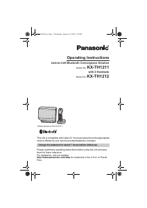 Handleiding Panasonic KX-TG1212 Draadloze telefoon