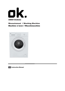 Manual OK OWM 15026 A2 Washing Machine
