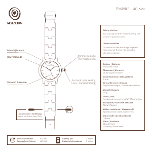 Handleiding Holzkern Antonius Horloge