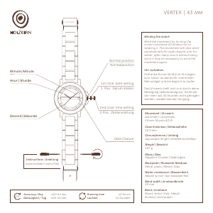 Manual Holzkern Dachstein Watch