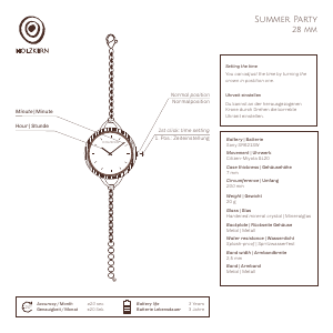 Handleiding Holzkern Dance Horloge