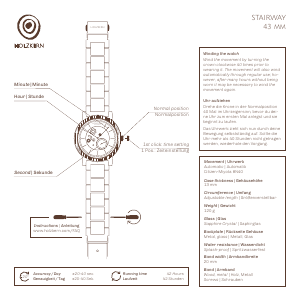 Handleiding Holzkern Diablo Horloge