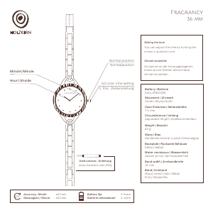 Handleiding Holzkern Frangipani Horloge