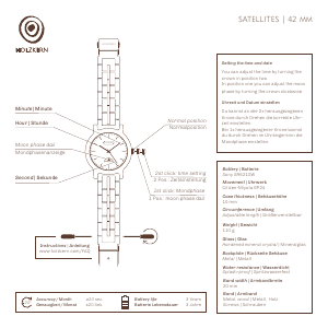Manual Holzkern Ganymed Watch