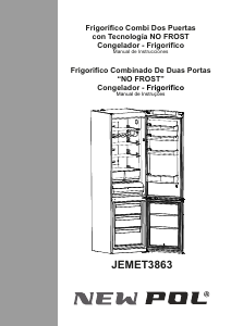 Manual de uso New Pol Jemet3863 Frigorífico combinado