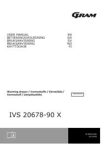Brugsanvisning Gram IVS 20678-90 X Varmeskuffe