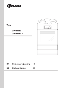 Brugsanvisning Gram CIP 156550 Komfur