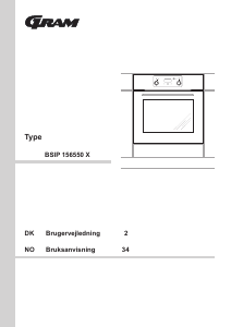 Brugsanvisning Gram BSIP 156550 X Ovn