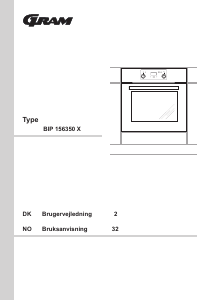 Brugsanvisning Gram BIP 156350 X Ovn