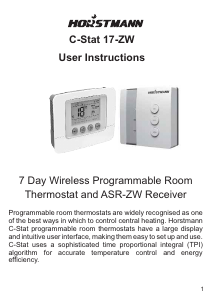 Manual Horstmann C-Stat 17-ZW Thermostat