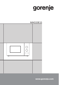 Bedienungsanleitung Gorenje MHO20E1S Mikrowelle