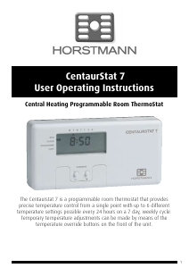 Manual Horstmann Centaurstat 7 Thermostat