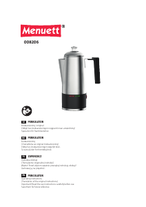 Bruksanvisning Menuett 008-206 Kaffemaskin