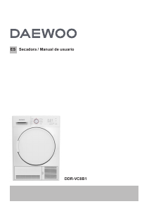 Manual de uso Daewoo DDR-VC8B1 Secadora