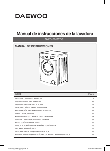 Manual de uso Daewoo DWD-FV62D3 Lavadora