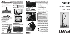 Manual Tesco VC308 Vacuum Cleaner