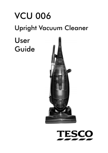 Manual Tesco VCU006 Vacuum Cleaner