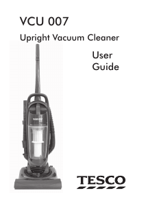 Manual Tesco VCU007 Vacuum Cleaner