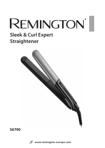 Bruksanvisning Remington S6700 Sleek & Curl Expert Plattång