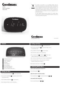 Manual Goodmans GCR02 Alarm Clock Radio