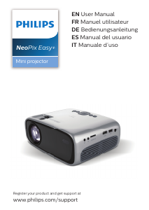 Manual Philips NPX445 NeoPix Easy+ Projector