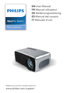Manual Philips NPX245 NeoPix Start+ Projector