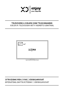 Manuale XD XD50S24KVSAT LED televisore