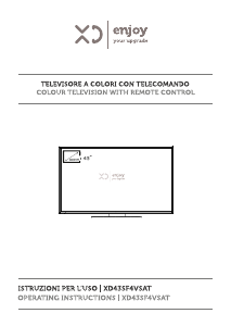 Manuale XD XD43SF4VSAT LED televisore