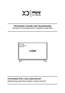 Manuale XD XD32H3VSAT LED televisore