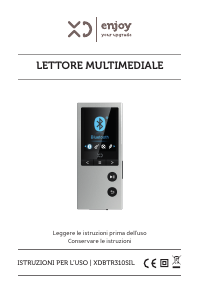 Manuale XD XDBTR310SIL Lettore Mp3