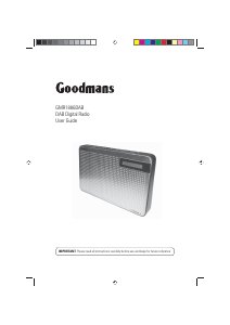 Handleiding Goodmans GMR1886DAB Radio