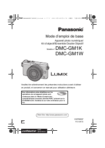 Mode d’emploi Panasonic DMC-GM1WEF Lumix Appareil photo numérique