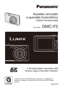 Használati útmutató Panasonic DMC-F2EG Lumix Digitális fényképezőgép