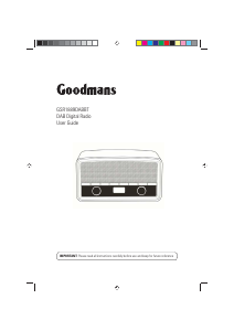 Handleiding Goodmans GSR1889DABBT Radio