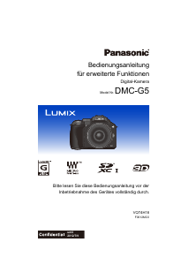 Bedienungsanleitung Panasonic DMC-G5EF Lumix Digitalkamera