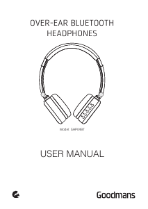 Manual Goodmans GHP04BT Headphone