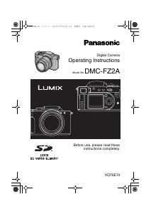 Manual Panasonic DMC-FZ2A Lumix Digital Camera