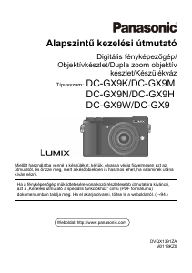 Használati útmutató Panasonic DC-GX9M Lumix Digitális fényképezőgép