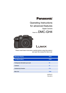 Manual Panasonic DMC-GH4GH Lumix Digital Camera
