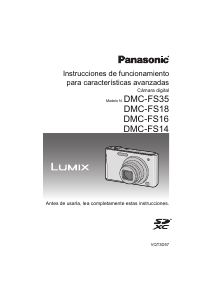 Manual de uso Panasonic DMC-FS35EF Lumix Cámara digital